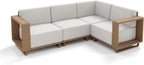 MIXPATIO Patio Sectional Furniture Set, 4 Piece Outdoor Yellow Rattan Modular - Image 9