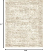 Soalmost 9x12 Area Rugs for Living Room Washable Rug Non-Slip Beige | Large - Image 2