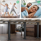 2Pcs Adjustable Height Bed Frame Support Leg, Extra Sturdy Steel Bed Frame - Image 4