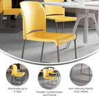 Flash Furniture HERCULES Series 5 Pack 880 lb. Capacity Yellow Full Back - Image 5