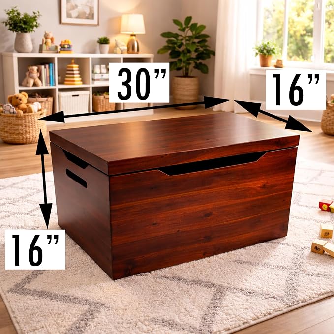 Fully Assembled, Solid Wood Storage Chest - Image 6