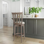 Hillsdale 29.5" Savana Wood Swival Bar Height Stool - Image 14