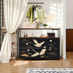 Dresser Japanese Seamless Crane Birds Elements Asian Oriental Decoration Such - Image 8
