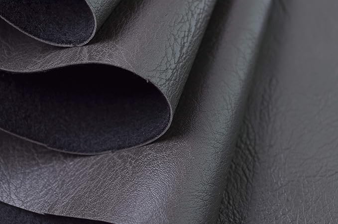 Wento Thick Faux Leather Fabric Soft Skin Grain PU Leather - Image 3