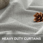 Light Grey Black Out Curtains 72 Inch Long - Image 2