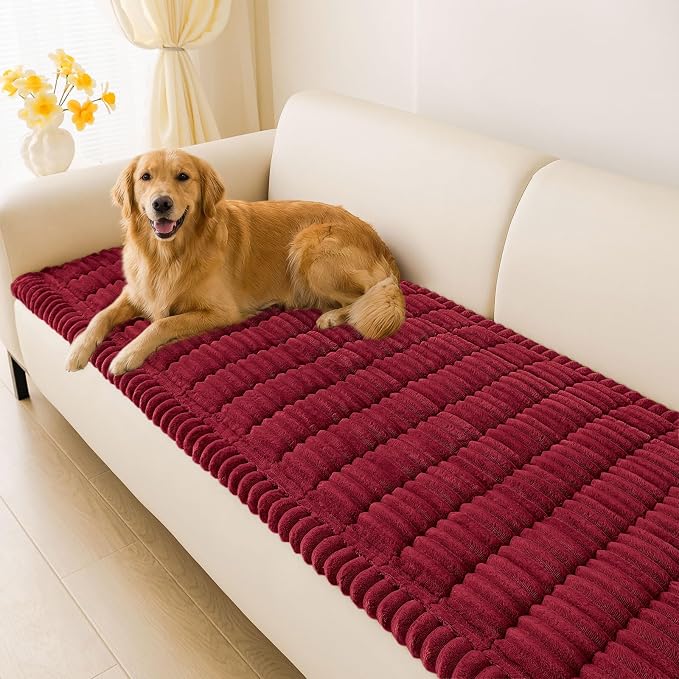 Couch Cover for Dogs, Washable Non Slip Plush Flannel Sofa Protector | Thick by hyha