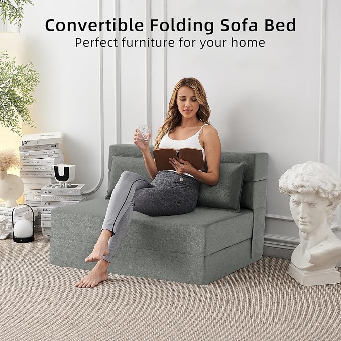 FILUXE Folding Sofa Bed | Convertible Sleeper Chair Bed - Image 6