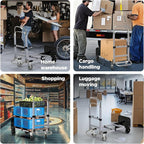 White Convertible Hand Truck Dolly Cart - Image 6