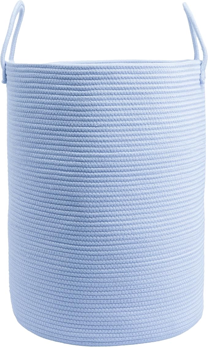 XUANGUO Cotton Rope Laundry Basket Hamper by XUANGUO