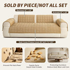 Velvet Couch Covers for Sectional Sofa Washable, Non-Slip L Shaped Sectional - Image 5