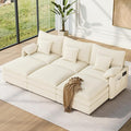 Vesgantti 108" Sectional Sleeper Sofa, 6-Seater Oversized Modular Cloud Couch by Vesgantti