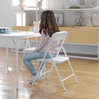 Flash Furniture Mindy Kids 3-Piece Folding Table and Chairs Set - Image 9