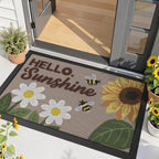 LUMI Outside Welcome Door Mat 32x47, Non-Slip Durable Rubber Easy Clean | - Image 3