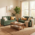 YOUDENOVA 2 Piece Set Comfy Sofa Couch, Loveseat Sofa * 2 by YOUDENOVA