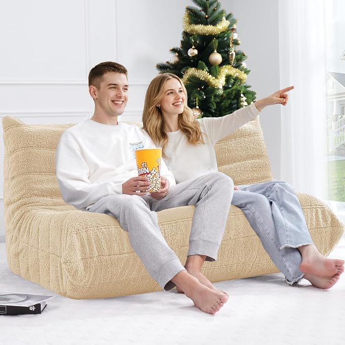 Bean Bag Loveseat Chair Big Sofa Beanbag Chair - Image 6