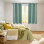 Blackout Curtains for Bedroom, Sage Green, 42 x 54 Inch, 2 Panels | Thermal - Image 6