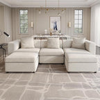 Guyii Velvet Sectional Sofa, 173.23" L Oversized 5-Seat Convertible Couch by Guyii