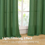 YoungsTex Forest Green Linen Curtains - Image 5