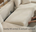 114" Sectional Couches with Pull Out Bed - Image 6