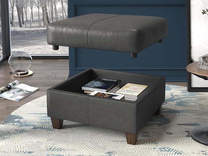 EASE MOOSE Faux Leather Square Ottoman Module - Image 3