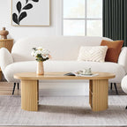Oval Fluted Coffee Table - Image 8