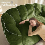 MAXYOYO Bean Bag Chair for Adults, Loveseat Floral Shaped Bean Bag Sofa - Image 6