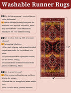 SERISSA 2x6 Washable Non Slip Boho Runner Rug - Image 6