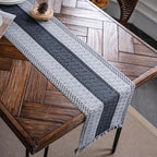 Macrame Table Runner Grey Boho Table Runners - Image 6