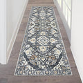 HEBE Hallway Runner Rug 2'x6', Washable Non Slip Kitchen Rug Runner | Soft Boho by HEBE