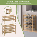 ROMGUAR CRAFT (Thick Bamboo Shoe Rack - Image 5