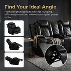 4-Piece Leather Power Recliner Sofa Set - Image 6