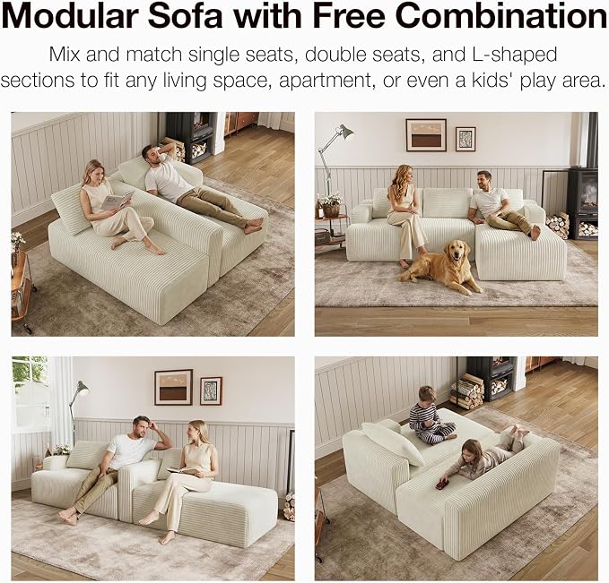 Novilla L-Shape Sectional Couches - Image 3