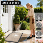 OLANLY Front Door Mat Outside Entrance 47x23, Waterproof Heavy-Duty Doormat | - Image 8
