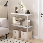 Furinno Moretti Modern Storage Shelves, 2-Tier Wide Stackable Book Shelf - Image 2