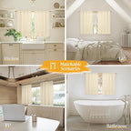Light Filtering Beige Linen Curtains - Image 6