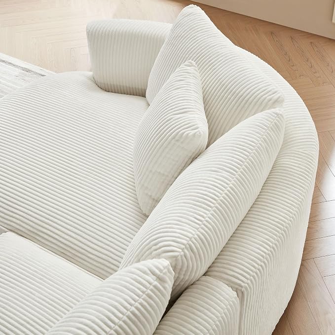 122.04'' Curved Sectional Sofa Couch - Image 6