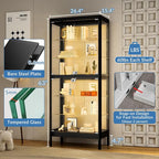 6-Tier Glass Display Cabinet - Image 3