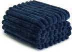 Exclusivo Mezcla Striped Twin Size Fleece Blanket - Image 8