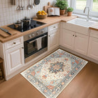 RELEANY Washable Area Rug, Small 2'x3', Water Repellent, Pet Friendly, Vintage - Image 9