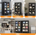 PAOFIN 61" H Locking Display Cabinet - Image 8