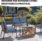 8Pcs Outdoor Cushion Covers, Elastic Patio Cushion Covers | Washable, - Image 4