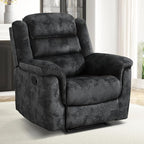 EBELLO Manual Recliner Chair, Soft Fabric Recliner Sofa - Image 7