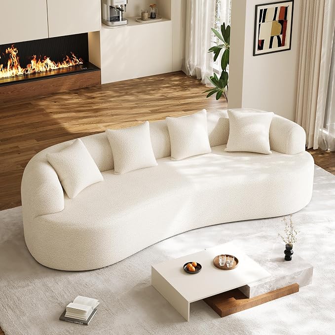 Oversized Sectional Sofa for Living Room, Modern Luxury Plush Chenille 4-Seater by DAMAIFROMFURNITURE