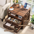 Joaxswe Farmhouse Nightstand Set of 2 - Image 5