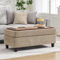 45 Inch Large Storage Ottoman Bench by WUTUTUEE