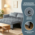 4 in 1 Convertible Sofa Bed, Pull Out Couch - Image 7