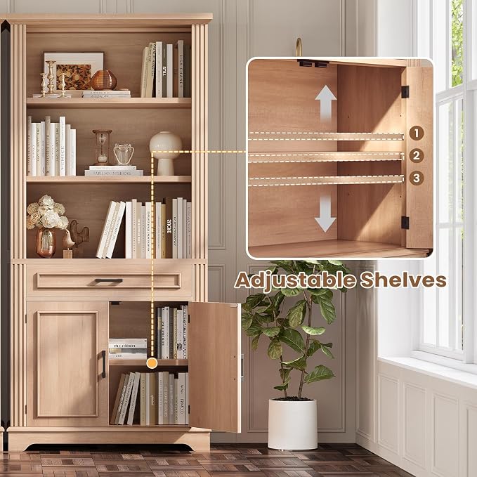 SEDETA Farmhouse Bookshelves and Bookcases - Image 7