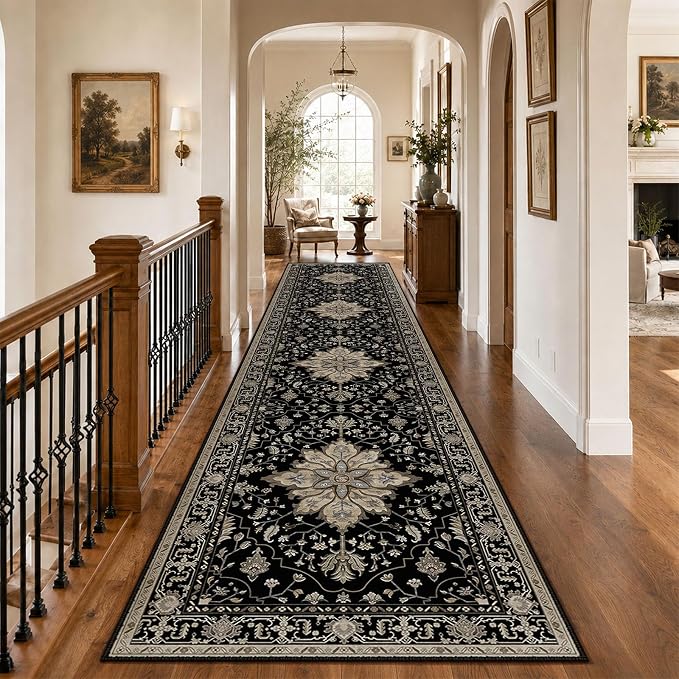 RELEANY Washable Area Rug, Runner 3'x12', Water Repellent, Pet Friendly by RELEANY