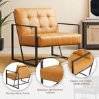Glitzhome Mid Century Modern Accent Chair, Modern Living Room Chairs - Image 5