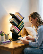 Godferyxin Bookshelf with Liting, Small Bookshelf LED and Desktop Book Shelf - Image 8